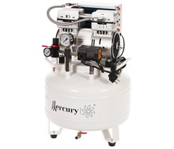 Mercury HK-2EW-35 - безмасляный компрессор для 1-2 стоматологических установок, с ресивером 35 л (100 л/мин), с осушителем 033651