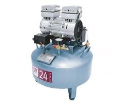 WuerWei W-601 - безмасляный компрессор для одной стоматологической установки с ресивером 24 л (65 л/мин) W-601