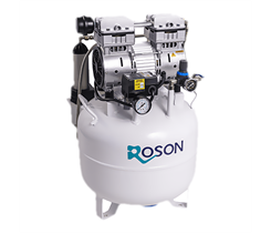 Roson AETHER38M - безмасляный компрессор, без кожуха, с осушителем 75 л/мин, ресивер 38 л 038828