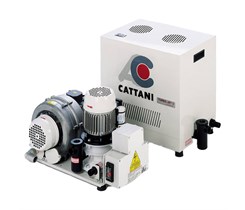 Cattani Turbo-Jet 2 - стоматологический аспиратор для влажной аспирации для 2-х стоматологических установок, с кожухом 026270