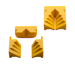 Gamma Dental 06-000013Y - направляющие блоки, 3 части, желтые 06-000013Y