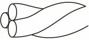 Дуга для ретейнеров SS twisted straight wire 3-хжильные 0175, 35 см 13-233-101