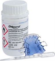 Пластмасса ортодонтическая Orthocryl концентрат синий для мономера 100 мл 161-622-00
