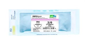 ЕВРОКРИЛ 2/0 (12шт, 75см, 26мм Колющая, 1/2) Лайт: АРТ 20L7HR26 УТ-00005802