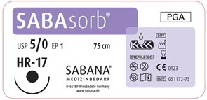 САБАфил N53133-45 5/0 (24шт, 45см, 13мм, 3/8), обр.-реж., SABANA 00000014856
