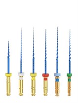 Машинные файлы MG3 II Blue 31мм набор №08/17, 03/15, 04/20, 04/25, 04/30, 04/35, стерильные файлы, никель-титан, 6шт, ЕВРОФАЙЛ УТ-00006857