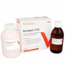 Белакрил-Э/ГО полупрозрачная розовая с прожилками (300г+150г), ВладМиВа УТ-00004120
