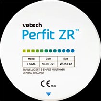 Диск многослойный из диоксида циркония Perfit ZR TSML A3 - 20 - 98, NU20A3TMW, Vatech УТ-00011038