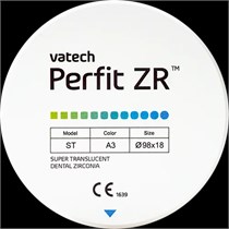 Диск многослойный из диоксида циркония Perfit ZR ST A1 - 16 - 98, NU16A1W, Vatech УТ-00010964
