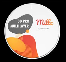 Заготовка циркониевая Millz 3D PRO ML A1 3D PRO ML 98/12 мм УТ-00007967