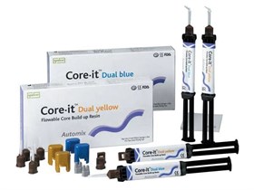 Коре-ит Дуал синий(Core-It Dual blue), Композитный материал двойного отверждения, 10гх2шпр.+пластина, Spident 00000007767