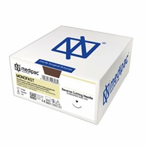 MONOFAST - диаметр 3/0, длина 75 см, колющая игла 22 мм, изгиб 1/2 окружности, 24 шт 18133