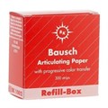 Артикуляционная бумага Bausch ВК 1002,  200 мкрн - копирка бауш прямая, 300л, красная 00000002122 - фото 318196