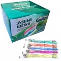 Щетки зубные одноразовые SHERBET 100шт. с нанесенной зубной пастой, «Мятный мусс» с ксилитолом 1231911685 - фото 323045