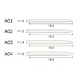 Штифты Ikadent IKS-A01-V (6шт.) стекловолоконные цилиндр заточенный 0001911598 - фото 326783
