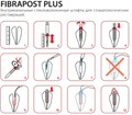 "Штифты стекловолоконные Fibrapost Plus"" композитные- набор (24шт.+4 развертки), PD (Швейцария)" 0000910567 - фото 326859