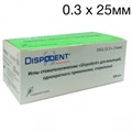 Иглы карпульные (0,3x25 мм) 30GL стерильные, (100 шт) зеленые. Dispodent 1231912244 - фото 328214