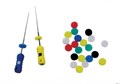Endo-Stops 120шт.-ограничители для эндодонтические инструментов без отверстий, 6цветов., ДИАДЕНТ 0001913446 - фото 332634