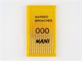 Barbed Broaches (Mani), ISO-000, 52 мм (12 шт.) - пульпоэкстракторы ручные 0001911374 - фото 332673