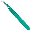 Скальпель №12 одноразовый стерильный с пластмассовой ручкой (1шт.), Ribbel 0001915677 - фото 335820
