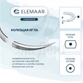 ЭЛМОНГ 5-0 75 см 13 мм 1/2, колющая,12 шт лиловый 1231915633 - фото 335874