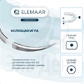 ЭЛМОНГ 5-0 75 см 13 мм 3/8, колющая, 12 шт лиловый 1231915630 - фото 335879