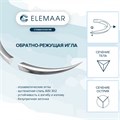ЭЛНЕЙЛОН 5-0 75 см 16 мм 3/8, обратно-режущая 12 шт чёрный 1231915611 - фото 335912