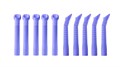 Пылесосы (наконечники (ЕМ19),d=16, многоразовые 140 мм без переходника), лиловые, 10 шт 22930025 - фото 342329