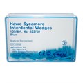 Клинья Sycamore Interdental Wedges, синие, 100 шт 822/50 - фото 343021