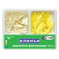 "Клинья фиксирующие деревянные ""ТОР ВМ""1.080м Клинья фиксирующие, деревянные, 2-х типов белые+желтые, ТОР ВМ (Россия)" 1.080м - фото 343143