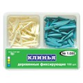 "Клинья фиксирующие, деревянные 2-х типов ""ТОР ВМ""1.080 Клинья фиксирующие, деревянные, 2-х типов белые+голубые, ТОР ВМ (Россия)" 1.080 - фото 343146