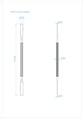 Asa Dental 0903-2 - шпатель N2 для цемента двусторонний 0903-2 - фото 346719