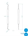 Asa Dental MC1102-2 - гладилка N2 двусторонняя Magic Color с силиконовой ручкой MC1102-2 - фото 346770