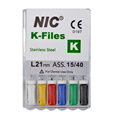 K-Files Nic Superline № 010 25 мм, 6 шт. - ручной каналорасширитель BA1010402B - фото 347110