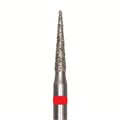 Бор алмазный 858 010 FG, красный, 5 шт. Форма: конус с заостренным концом 858F.FG.010 - фото 347287