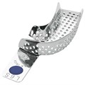 Asa Dental 2801-L6S - ложка слепочная нижняя большая (L) половина с перфорацией без бортиков (правый верх-левый низ) 2801-L6S - фото 347949