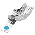 Asa Dental 2801-L4S - ложка слепочная нижняя средняя (M) половина с перфорацией без бортиков (правый верх-левый низ) 2801-L4S - фото 347950