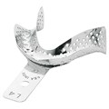 Asa Dental 2813-L4 - ложка слепочная нижняя средняя (M) с перфорацией без бортиков для беззубых челюстей 2813-L4 - фото 347962