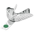 Asa Dental 2804-L5 - ложка слепочная нижняя большая (L) с перфорацией с бортиками, с цветной кодировкой (зелёная) 2804-L5 - фото 347964