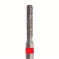 Бор алмазный 841F 012 FG, красный, 5 шт. Форма: цилиндр с закругленным концом 841F.FG.012 - фото 348823