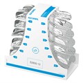 Asa Dental S2800-12 - ложка слепочная, набор 12 штук, с перфорацией без бортиков алюминиевая S2800-12 - фото 348985