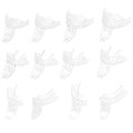 Asa Dental 2852-12 - ложка слепочная, набор 12 штук, пластиковая, с перфорацией, без бортиков, автоклавируемая, состав: 8 полных ложек, 4 половинки 2852-12 - фото 348986