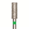 Бор алмазный 837 012 FG, зеленый, 5 шт. Форма: цилиндр с плоским концом 837G.FG.012 - фото 349181