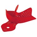 Asa Dental 2814-L2 - ложка слепочная нижняя средняя (M) с перфорацией без бортиков, алюминий (красная) 2814-L2 - фото 349810