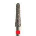 Бор алмазный 850F.FG.021, красный, 5 шт. Форма: конус с закругленным концом 850F.FG.021 - фото 350326
