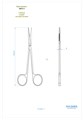 Asa Dental 0311-1 - ножницы для десны N1 прямые, зубчики на 1 лезвии, 14,5 см 0311-1 - фото 351197