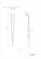 Asa Dental 0600-2 - пинцет анатомический изогнутый, 16 см 0600-2 - фото 351226