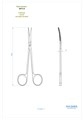 Asa Dental 0311-2 - ножницы для десны N1 изогнутые по плоскости, зубчики на 1 лезвии, 14,5 см 0311-2 - фото 351338