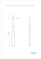 Asa Dental 0294-1 - элеватор прямой очень узкий с длинной ручкой 0294-1 - фото 351523