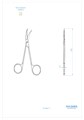 Asa Dental 0305-3 - ножницы для десны изогнутые, 11,5 см 0305-3 - фото 351575